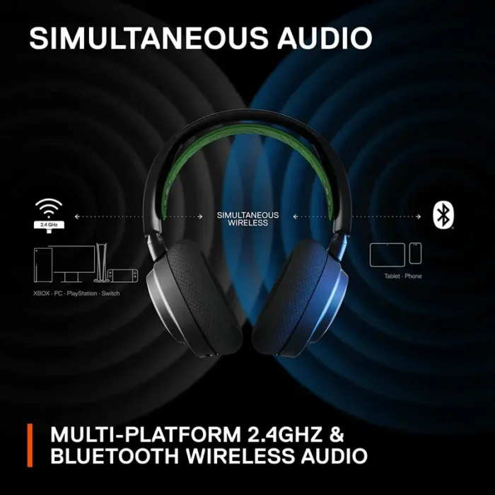 SteelSeries Arctis Nova 7X Multi-Platform Premium Bluetooth Wireless Gaming Headphone with MIC