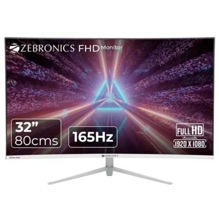 ZEBRONICS AC32FHD LED 32 inch 165Hz, 300 Nits, Built-in Speakers, 1800R Curved Gaming Monitor