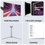 ZEBRONICS AC32FHD LED 32 inch 165Hz, 300 Nits, Built-in Speakers, 1800R Curved Gaming Monitor