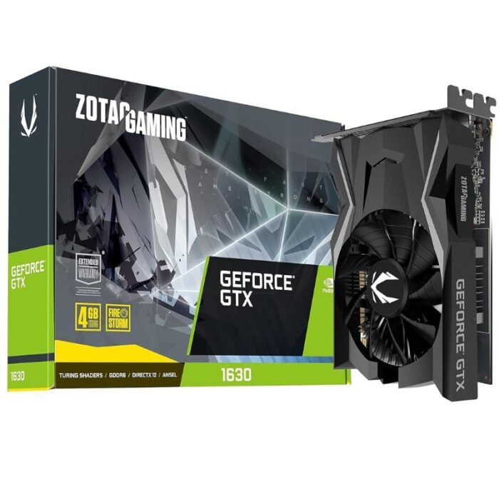 ZOTAC NVIDIA Geforce GTX 1630 4 GB GDDR6 4 GB GDDR6 Graphics Card ZOTAC NVIDIA Geforce GTX 1630 4 GB GDDR6 4 GB GDDR6 Graphics Card