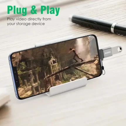 AGARO Blaze USB 3.0 to Type C OTG Adapter, Compatible with Thunderbolt to USB Adapter