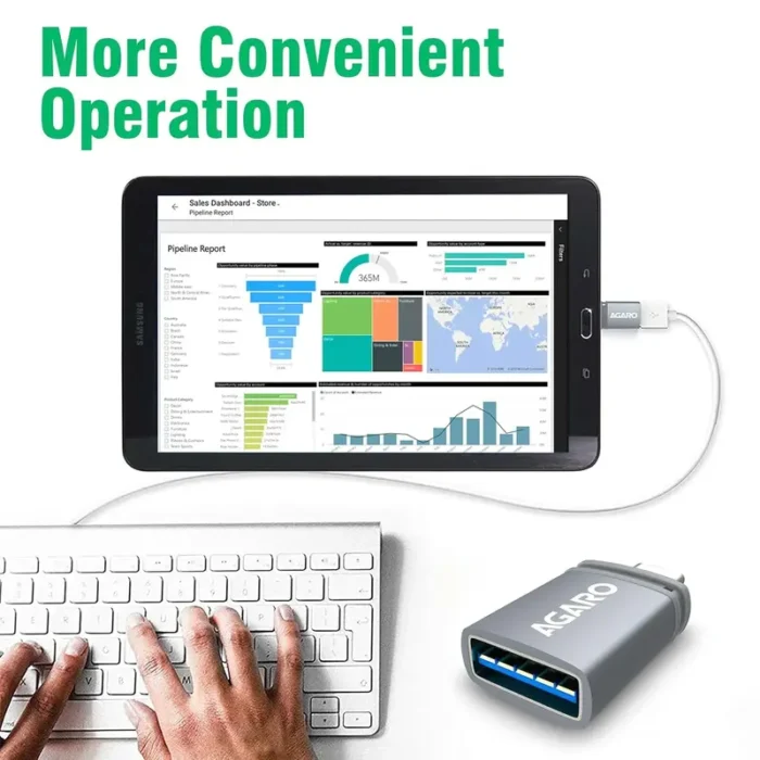 AGARO Blaze USB 3.0 to Type C OTG Adapter, Compatible with Thunderbolt to USB Adapter AGARO Blaze USB 3.0 to Type C OTG Adapter, Compatible with Thunderbolt to USB Adapter