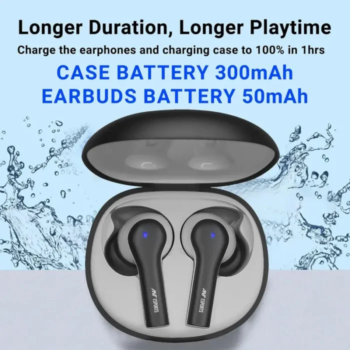 Ant Esports Infinity ENC True Wireless Earbuds 5.3 Bluetooth with 40H Playtime