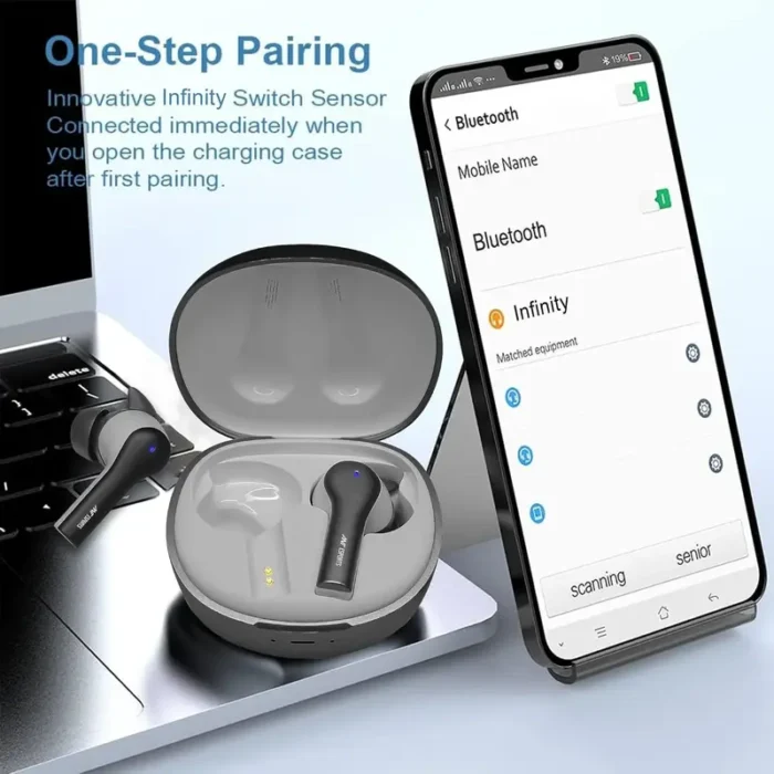 Ant Esports Infinity ENC True Wireless Earbuds 5.3 Bluetooth with 40H Playtime