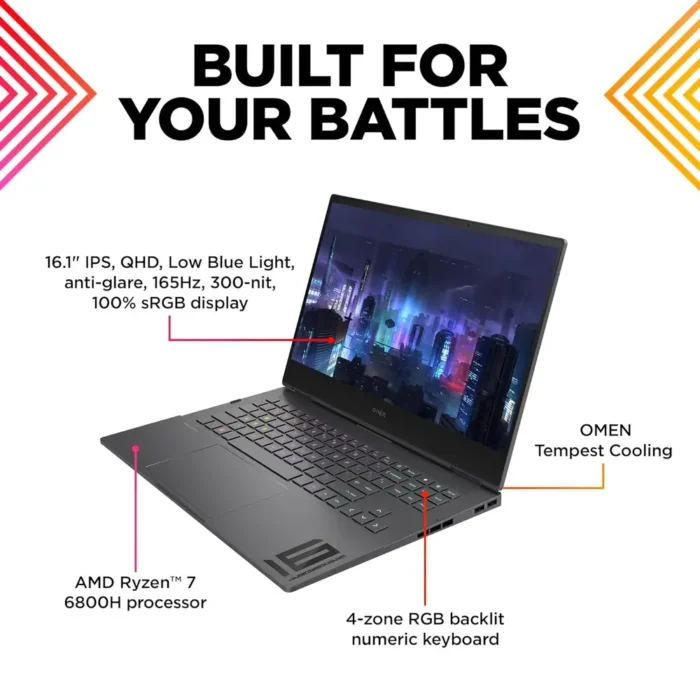 HP AMD Ryzen 7 Gaming Laptop