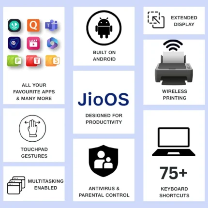 JioBook 11 with Lifetime OfficeAndroid 4G Laptop
