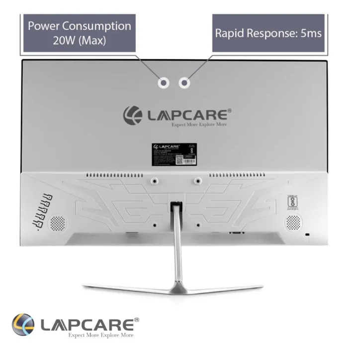 Lapcare LM22WHD 21.5 Inch Full HD LED Backlit IPS Panel with Metal Stand Light Weight 60Hz Slim Monitor