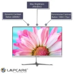 Lapcare LM22WHD 21.5 Inch Full HD LED Backlit IPS Panel with Metal Stand Light Weight 60Hz Slim Monitor