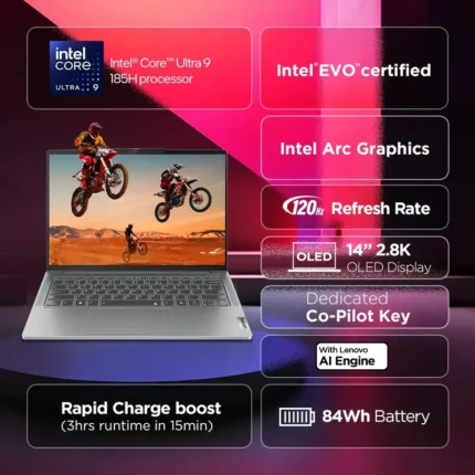 Lenovo IdeaPad Pro 5 2.8K OLED AI PC Intel Evo Core Ultra 9 185H (32GB1TB SSDWin 11MSO)14 Inch Laptop