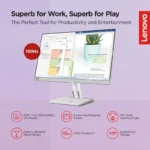 Lenovo L24E-40 24 inch Full HD VA Panel, Tilt Stand for Home & Office, 4 MS, 100 Hz Ultraslim Monitor