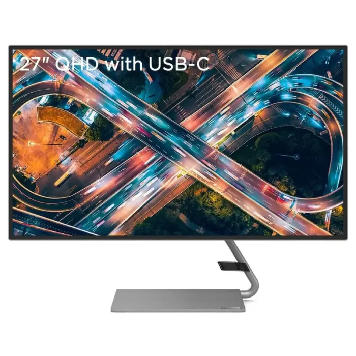 Lenovo Q27H-10 27 Inch QHD 2K 2560X1440 IPS Panel 2 X 3W Speakers, 99% Srgb, 75Hz USB-C Monitor Lenovo Q27H-10 27 Inch QHD 2K 2560X1440 IPS Panel 2 X 3W Speakers, 99% Srgb, 75Hz USB-C Monitor