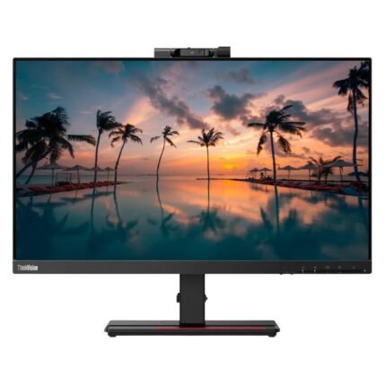 Lenovo ThinkVision T24V-20 24 Inch Full HD IPS Panel TUV Certified Eye Comfort, Built in Speaker & Camera VoIP Monitor