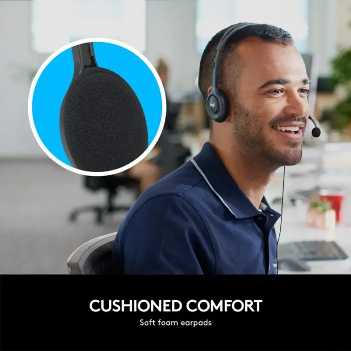 Logitech H111 On Ear Wired Headphones With Mic Logitech H111 On Ear Wired Headphones With Mic