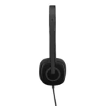 Logitech H151 On Ear Wired Headphones With Mic (Black) 4 Logitech H151 On Ear Wired Headphones With Mic