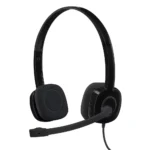 Logitech H151 On Ear Wired Headphones With Mic (Black) 1 Logitech H151 On Ear Wired Headphones With Mic