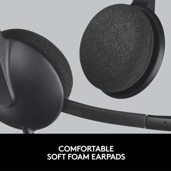 Logitech H340 Noise-Cancelling USB Wired Headphones With Mic Logitech H340 Noise-Cancelling USB Wired Headphones With Mic