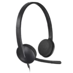 Logitech H340 Noise-Cancelling USB Wired Headphones With Mic (Black) 1 Logitech H340 Noise-Cancelling USB Wired Headphones With Mic