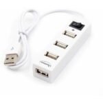 Quantum QHM6660 4 Port Hi-Speed USB Hub with Power Switch (White) 1 Quantum QHM6660 4 Port Hi-Speed USB Hub with Power Switch