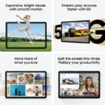 SAMSUNG Galaxy Tab A9+ 8 GB RAM 128 GB ROM 11.0 Inch with Wi-Fi Only Tablet