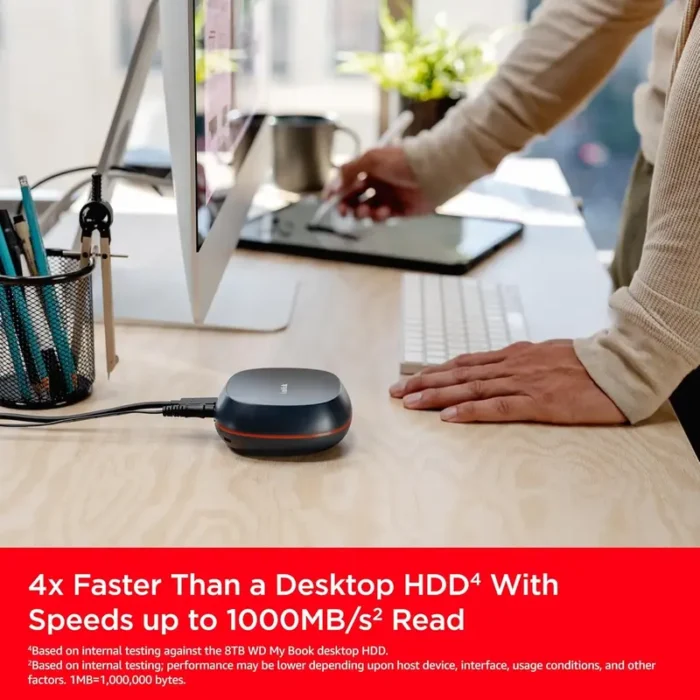 SanDisk Desk Drive 4TB Upto 1000MBs USB Type-C Desktop External SSD