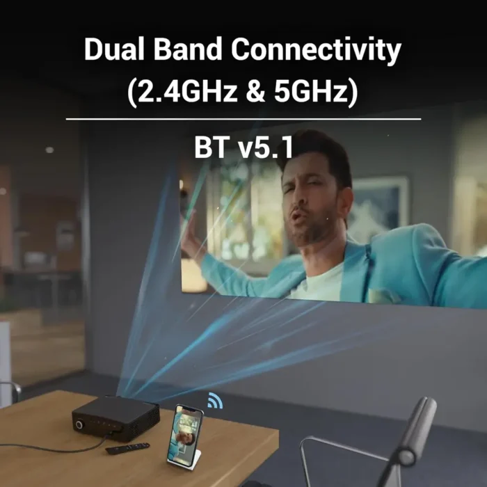 ZEBRONICS PIXAPLAY 16 Dolby Smart LED Projector With 4000 Lumens, 4K Support, 200 Inch Screen Size