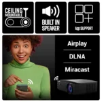 ZEBRONICS PIXAPLAY 16 Dolby Smart LED Projector With 4000 Lumens, 4K Support, 200 Inch Screen Size