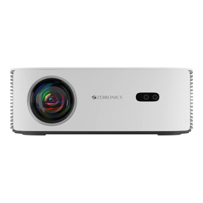 ZEBRONICS PIXAPLAY 17 Smart LED Projector With 6000 Lumens, 4K Support, Dolby Audio, 224 Inch Screen Size