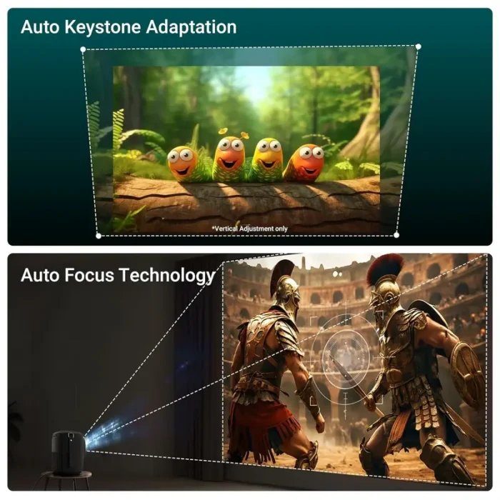 ZEBRONICS PIXAPLAY 24, Smart LED Vertical Projector, 4000 Lumens, 1080p Support, 160 Screen Size ZEBRONICS PIXAPLAY 24, Smart LED Vertical Projector, 4000 Lumens, 1080p Support, 160 Screen Size