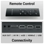 ZEBRONICS PIXAPLAY 55, Smart Projector With 8000 Lumens, 4K Support, 150 Inch Screen Size