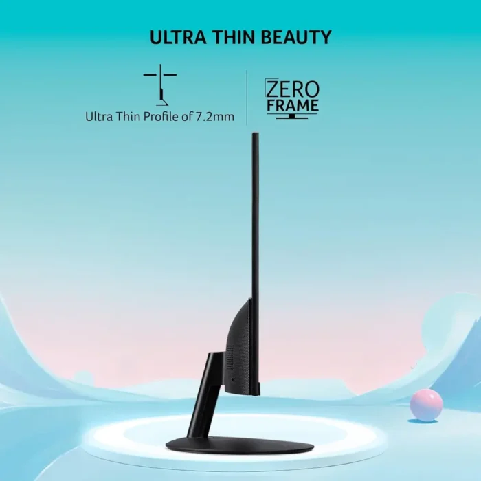 Acer SA322QK 31.5 Inch 4K UHD 3840 x 2160 Resolution VA Ultra Thin (7.2mm) Backlit LED LCD Monitor I Zero Frame Design I HDR 10 I AMD Free Sync I 2xHDMI, 1xDP I Stereo Speakers I Eye Care I Black