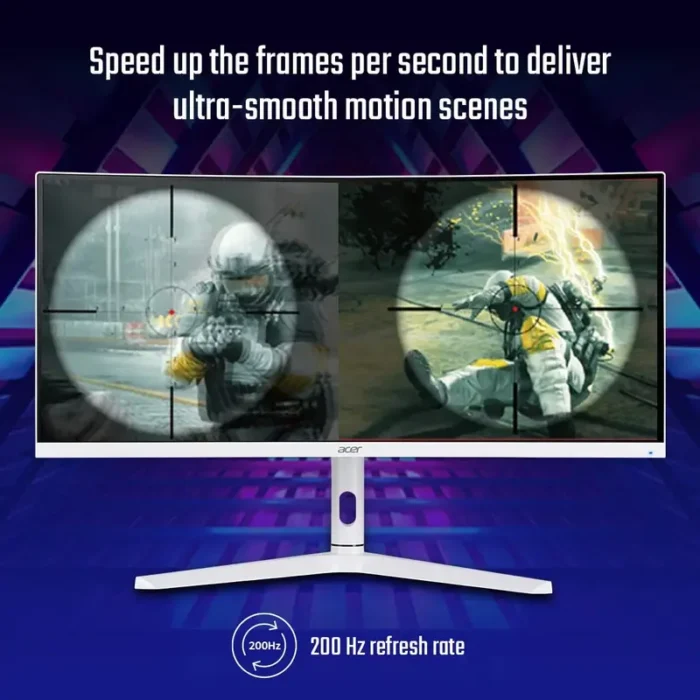 Acer XZ306CX 29.5 Inch WFHD 2560X1080 LED Backlit VA Panel 200 Hz Curved Gaming Monitor