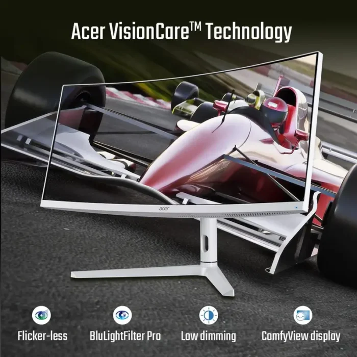 Acer XZ306CX 29.5 Inch WFHD 2560X1080 LED Backlit VA Panel 200 Hz Curved Gaming Monitor