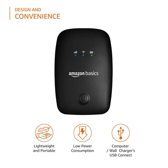 Amazon Basics 4G LTE Wireless Dongle with All SIM Network Support