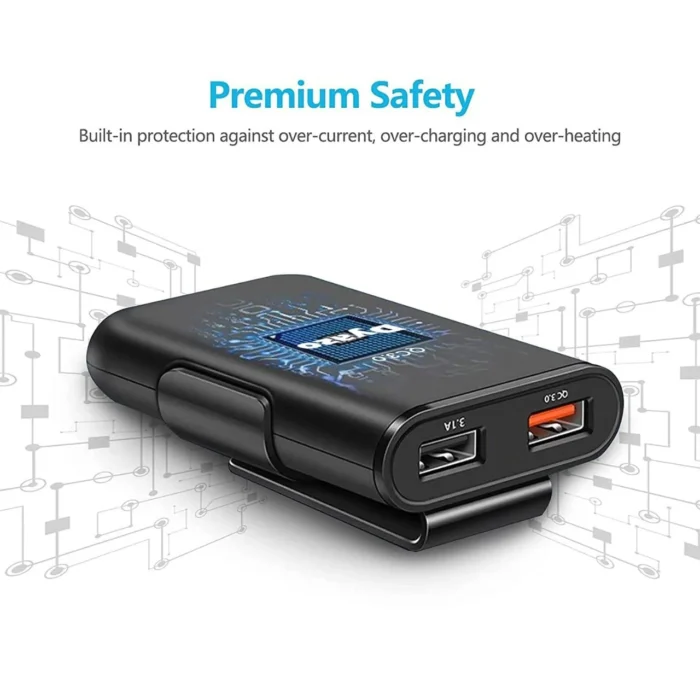 Dyazo QC 12V Fast Car Charger Back Seat Charging 4 USB Ports Dyazo QC 12V Fast Car Charger Back Seat Charging 4 USB Ports