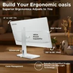 Lenovo L27H-4A 27 Inch QHD 2K IPS Panel with 99% sRGB, 3Wx2 Speakers, 1 MS, 100 Hz Smart Display Monitor 5 Lenovo L27H-4A 27 Inch QHD 2K IPS Panel with 99% sRGB, 3Wx2 Speakers, 1 MS, 100 Hz Smart Display Monitor