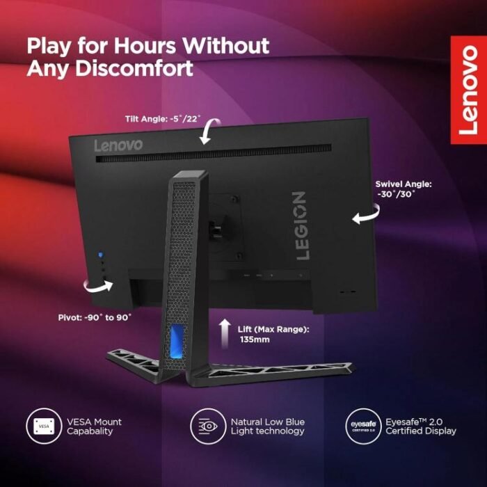 Lenovo Legion R25i-30 | 25 Inch Full HD IPS Panel 99%sRGB, 3Wx2 Speaker 165Hz Gaming Monitor Lenovo Legion R25i-30 | 25 Inch Full HD IPS Panel 99%sRGB, 3Wx2 Speaker 165Hz Gaming Monitor