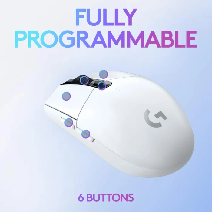 Logitech G304 Hero Sensor, 12,000 DPI, 6 Buttons, 250h Battery, Lightspeed Wireless Gaming Mouse