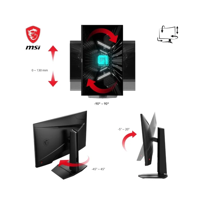 MSI G274QPF E2 27 Inch 2K WQHD 2560x1440 IPS Panel, 119% sRGB, 180 Hz, USB Type-C Gaming Monitor