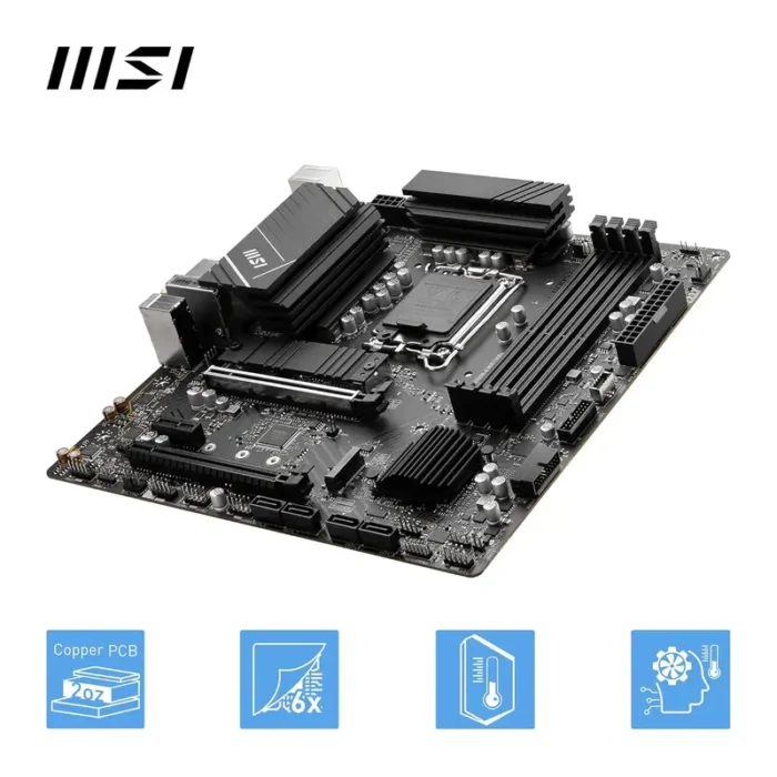 MSI PRO B760M-A WIFI DDR4 mATX Motherboard MSI PRO B760M-A WIFI DDR4 mATX Motherboard