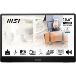 MSI PRO MP161 15.6 Inch Full HD, IPS Panel, 60 Hz, 4 MS, USB-C Portable Monitor