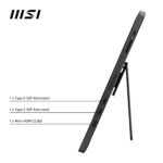 MSI PRO MP161 15.6 Inch Full HD, IPS Panel, 60 Hz, 4 MS, USB-C Portable Monitor