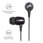 Motorola Metal Sports Wired In Ear Earphones With Mic