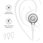Motorola Metal Wired Sports Earphones With MIC (Silver) 5 Motorola Metal Wired Sports Earphones
