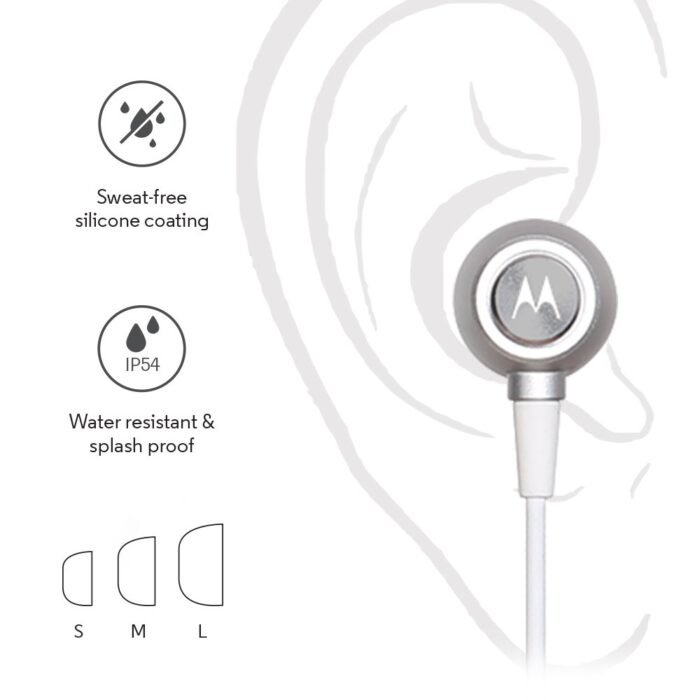 Motorola Metal Wired Sports Earphones Motorola Metal Wired Sports Earphones