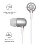 Motorola Metal Wired Sports Earphones With MIC (Silver) 4 Motorola Metal Wired Sports Earphones