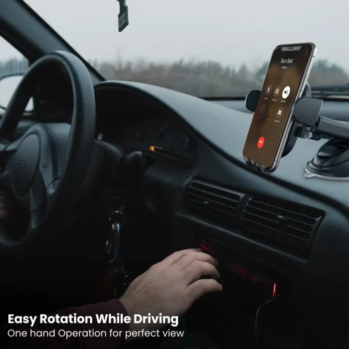 Portronics Clamp M2 Adjustable Car Mobile Phone Holder Stand