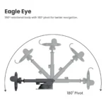 Portronics Clamp M2 Adjustable Car Mobile Phone Holder Stand