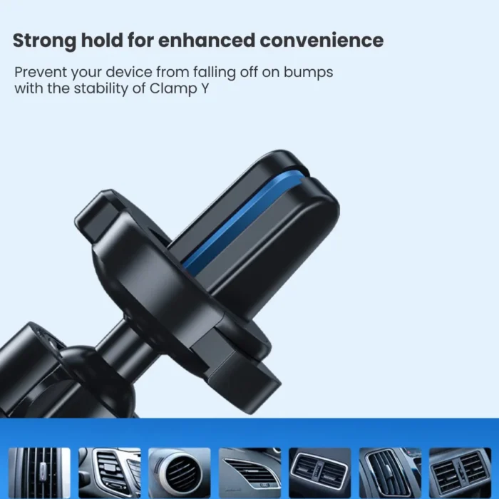 Portronics Clamp Y Adjustable Air Vent Mobile Holder