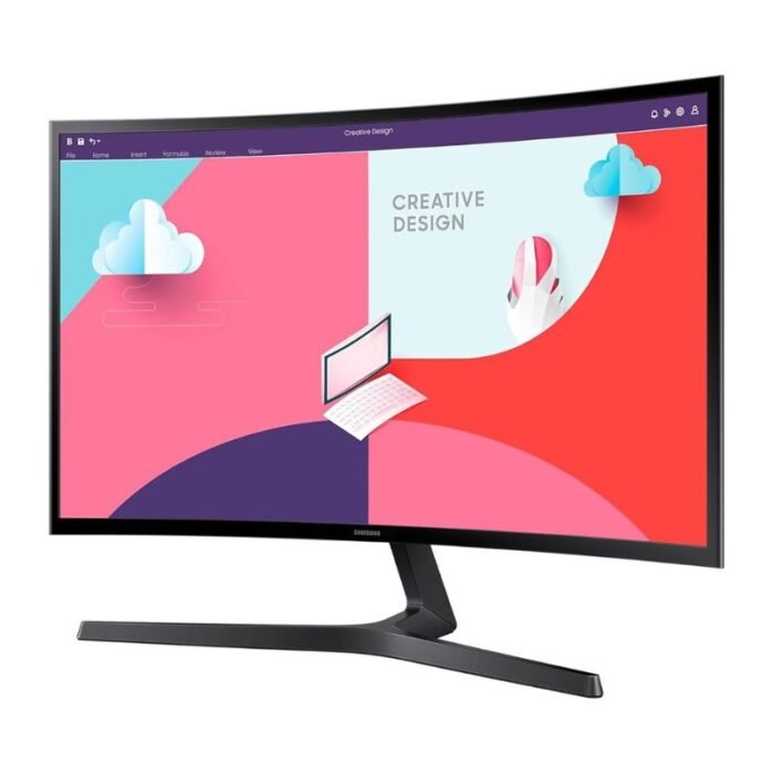 Samsung LS24C366EAWXXL 24 Inch Full HD, 1800R, VA Panel, Slim Design, 75 Hz, Curved Monitor