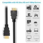 Zebronics ZEB-HAA3020 (3 Meter/9 feet) HDMI Cable Supports 3D, ARC & CEC Extension 3 Zebronics ZEB-HAA3020 (3 Meter9 feet) HDMI Cable Supports 3D, ARC & CEC Extension